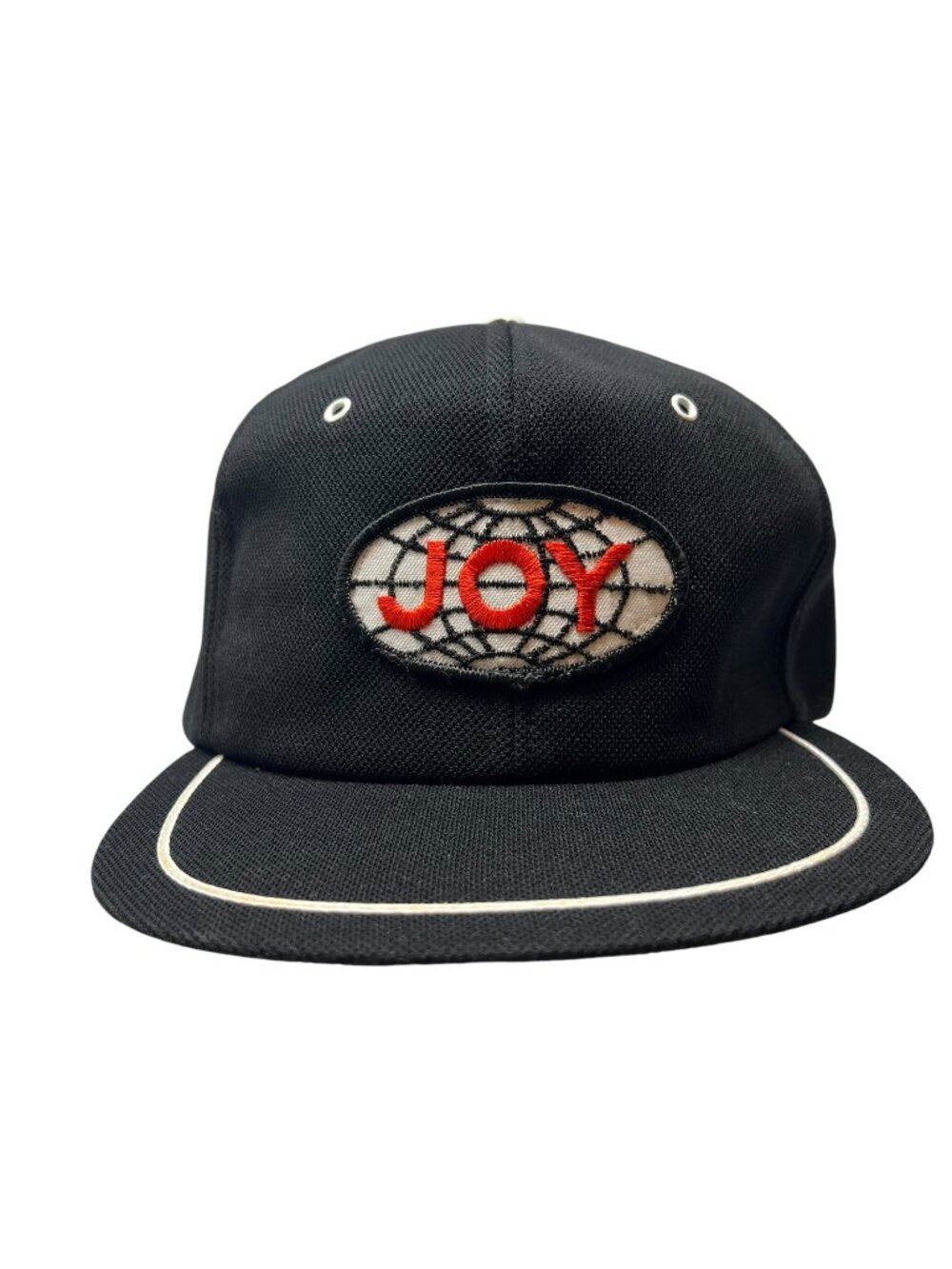 JOY Coal Mining Equipment Snapback Hat Vintage USA Made Miner Black Rope Cap